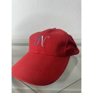 Hat Adjustable Red White Pre-Owned